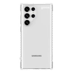 Capa Capinha Gocase Anti Impacto Slim para Samsung Galaxy S22 Ultra - Clear Logo White