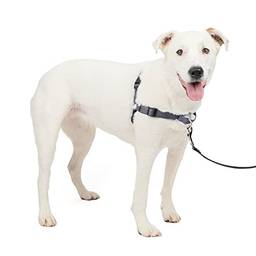 PetSafe Arnês de luxo para cães Easy Walk – Perfeito para treinamento de coleira e arnês – Impede que os animais de estimação puxem e asfixiem caminhadas – Cinza aço