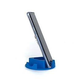 Suporte de Mesa ou Home Office para Celular ou Tablet serve em todas as marcas - Modelo Triangular (Azul)