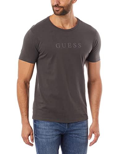 GUESS Silk Peito, T Shirt Masculino, Grafite, G3