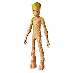 Boneco Marvel Olympus Groot - Figura de 24 cm, para crianças acima de 4 anos - F0778 - Hasbro, Marrom e verde