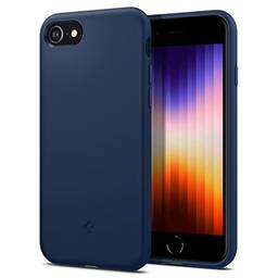Spigen Capa de silicone projetada para iPhone SE 2022/capa para iPhone SE 3 2022/iPhone SE 2020/capa para iPhone 8/iPhone 7 - azul marinho