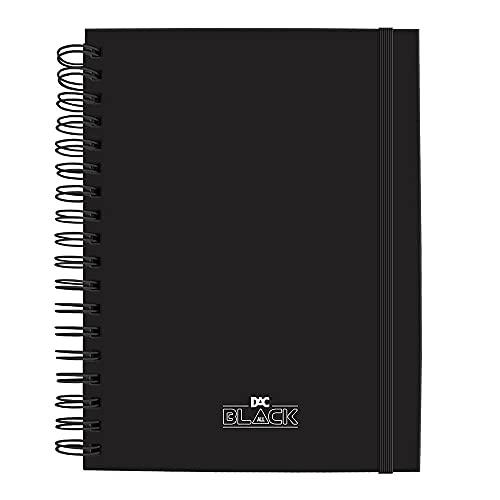 Caderno Smart, DAC, 1 Matéria, Capa Dura, All Black, Com Elástico, 80 Folhas, 3643