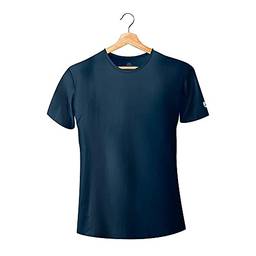 Camiseta Premium Gola Redonda Slim Fit - Polo Match (Azul, G)