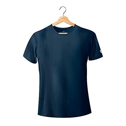 Camiseta Premium Gola Redonda Slim Fit - Polo Match (Azul, GG)