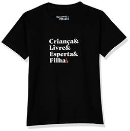 Camiseta Mini Est Crianca &&& Filha, Especial Dia Das Mães, Reserva Mini, Preto, 12