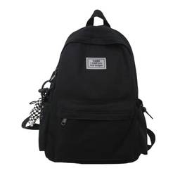 Mochila escolar casual mochila escolar para meninos e meninas Cavans mochila mochila escolar bolsa de livros para adolescentes, Preto, No pendant