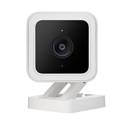WYZE Cam V3 com visão noturna colorida, câmera de vídeo interna/externa HD 1080P com fio, áudio bidirecional, funciona com Alexa, Google Assistant e ifttt 1 contagem (pacote de 1) Branco