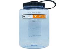 Azteq Garrafa Squeeze Para Hidratação Naty Capacidade para 1 Litro Boca Larga, Resistente, Com Alça Loop Top, Para Ciclismo, Corrida, Livre de BPA, Cinza