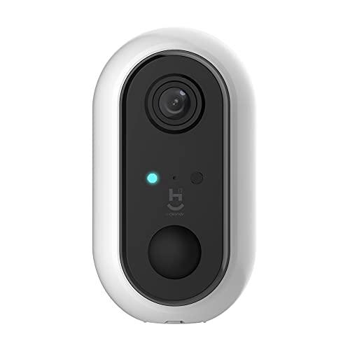 Hi by Geonav Câmera Inteligente Wi-Fi, Full HD 1080, Bateria, Branca, HISCBT, Compatível com Alexa Echo Show*