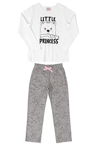 Pijama Blusa e Calça, Quimby, Meninas, Branco, 3 anos