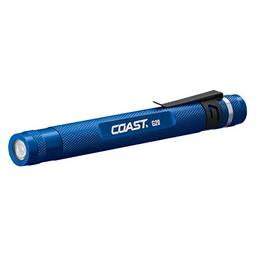 COAST® Lanterna LED com feixe de inspeção G20 com clipe de bolso ajustável e brilho consistente de ponta a ponta, azul, 54 lúmens