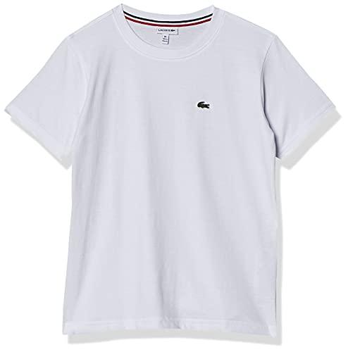 Camiseta Regular Fit Lacoste Branco, Meninos, 8