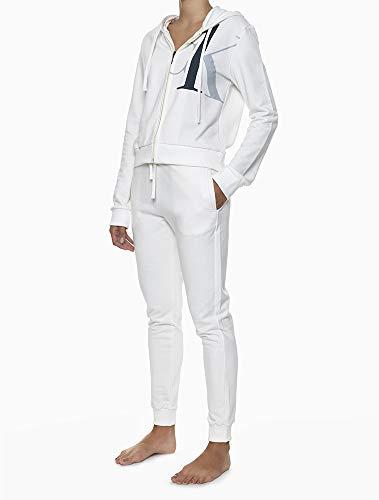 Blusão moletom logo ck graphic, Calvin Klein, Feminino, Off white, P