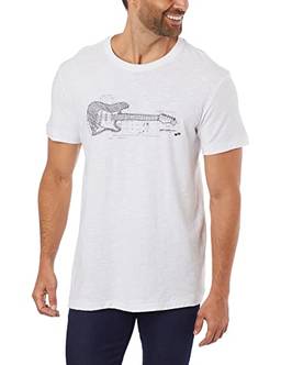 Camiseta,T-Shirt Rough Guitar Sketch,Osklen,masculino,Branco,G
