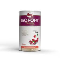 Isofort Beauty Whey Protein (Isolado e Hidrolisado) + Colágeno Verisol 450G Cranberry, Vitafor