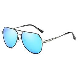 Cyxus Óculos de Sol Polarizados para Homens e Mulheres Proteção UV Leve para Condução de Esportes de Pesca (arma falsa)
