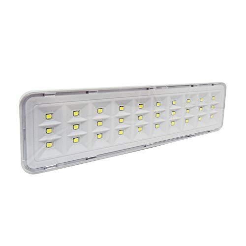 Luminária LED de Emergência Foxlux – 30 LED’s – 2 níveis de fluxo luminoso – Bivolt – Autonomia de 2 a 4h – Recarregável