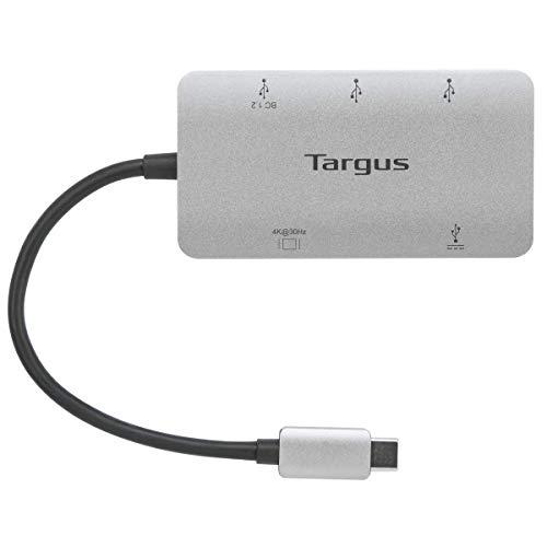 Targus ACA958USZ hub de interface USB 3.2 Gen 2 (3.1 Gen 2) Type-C 5 Mbit/s Cinza