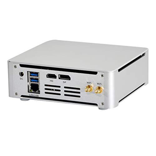 Mini PC, Desktop Computer, Server, Intel Quad Core I7 7700HQ 7820HK 7820HQ, Windows 11 Pro or Linux Ubuntu, HUNSN BM21, AC WiFi, BT, DP, HDMI, 6 x USB3.0, Type-C, LAN, Smart Fan, 16G RAM, 256G SSD