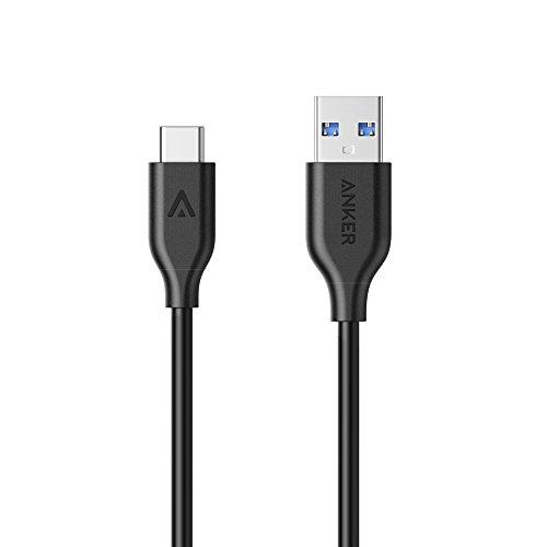 Cabo USB-C para USB 3.0, Anker Powerline, 90 centímetros PVC, Preto