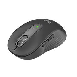 Mouse Sem Fio Logitech Signature M650 com Design de Tamanho Compacto, Clique Silencioso, Botões Laterais Personalizáveis, Conexão USB e Bluetooth - Grafite