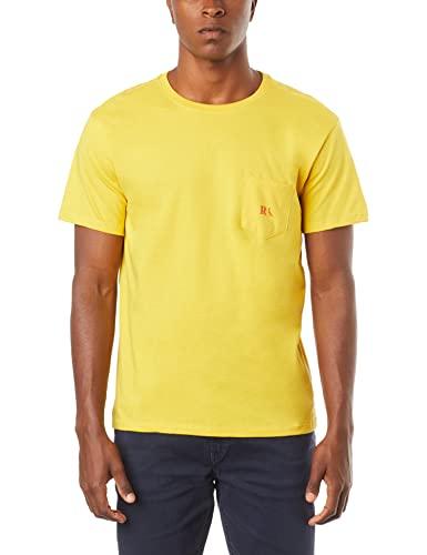 Camiseta Estampada R Ass Bolso, Reserva, Masculino, Amarelo, M