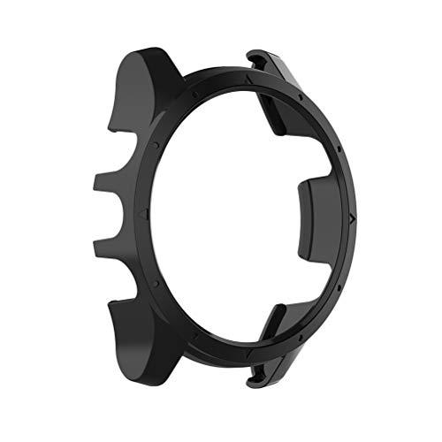 ibasenice Capa protetora para relógio para PC resistente a estilhaços, capa do relógio inteligente, capa compatível com Garmin Forerunner 935 (preta)