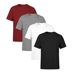 Kit 4 Camisetas Masculina SSB Brand Lisa Algodão 30.1 Premium