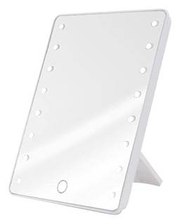 Espelho de Mesa Portátil Touch USB Com 16 LEDS