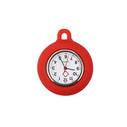 Tomshin Relógio para enfermeiras com capa de silicone Relógio portátil de bolso para enfermeiras e relógios pendurados para enfermeiras de segunda mão