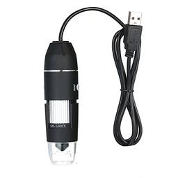 Romacci Microscópio digital USB de ampliação 1600X com função OTG Endoscópio Lupa de luz de 8 LED com suporte