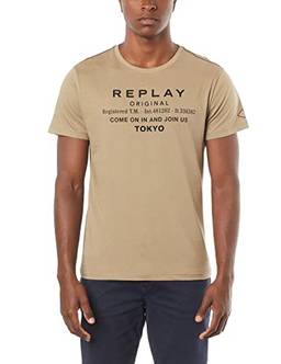 T-Shirt, Original Tokyo, Replay, Masculino, Cinza, XGG