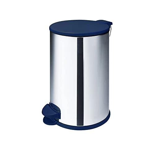 Lixeira De Aço Inox Home Com Pedal 12 Litros Azul Martinazzo