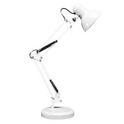 Luminária Articulada De Mesa Com Base Abajur Estudo Trabalho Tipo Pixar (Branca)