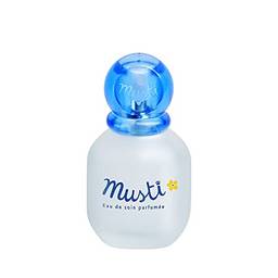 Perfume Musti Euá de Soin sem Álcool, com Ativos Naturais e Patenteados, Mustela Bebê, Azul, Pequeno/50 ml