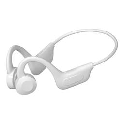 SZAMBIT Fones De Ouvido De Condução óssea Sem Fio Bluetooth TWS, Fones De Ouvido Esportivos à Prova D'água Com Redução De Ruído, Fones De Ouvido De Corrida Magnética Com Microfone U9 (Branco)