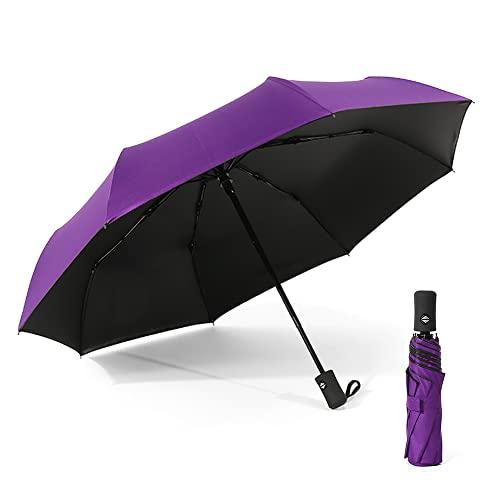 Homesen Guarda-chuva de abrir/fechar automático guarda-chuva compacto de sol e chuva guarda-chuva portátil de viagem à prova de sol guarda-chuva à prova de vento