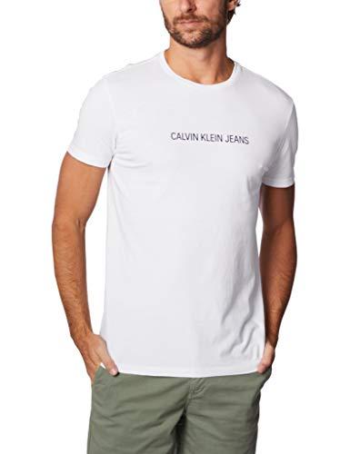 Camiseta Regular silk, Calvin Klein, Masculino, Branco, GG
