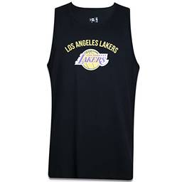 Regata New Era Regular NBA Los Angeles Lakers Core Preta Preto