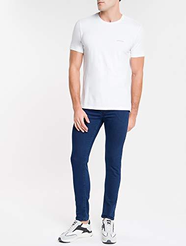 Camiseta Manga Curta Básica, Calvin Klein, Masculino, Branco, P