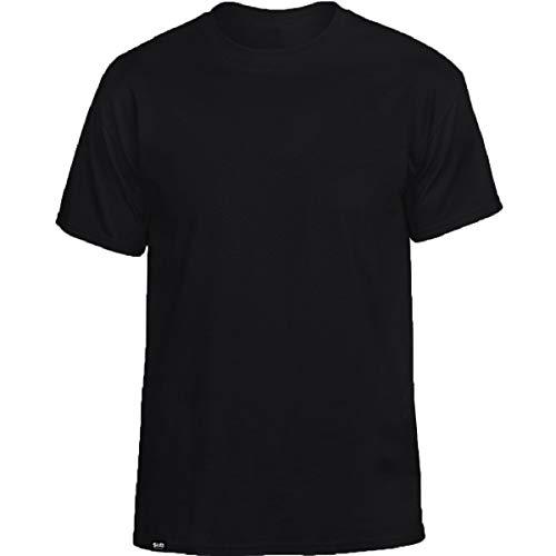 Camiseta Masculina Básica Algodão T-Shirt Slim Tee – Slim Fitness Fashion - Preto – M