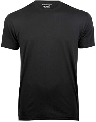 Camiseta Masculina Slim Fit Várias Cores Algodão! (GG, Preto)