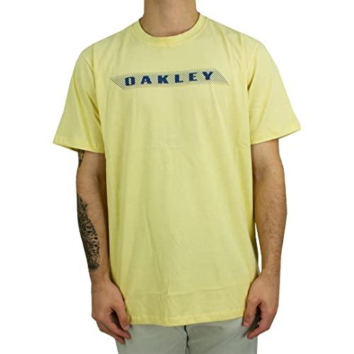 Camiseta Oakley Masculina Striped Bark Tee, Amarelo, P