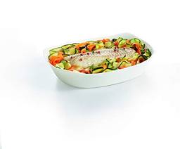 Travessa Retangular Smart Cuisine em Vidro Branco Temperado 29 x 23 cm - Luminarc - Arcoroc