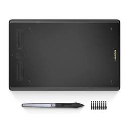 HUION Inspiroy H580X 20 x 12 cm, tablet gráfico digital com caneta sem bateria de 8192 níveis e 8 teclas de atalho, compatível com Chromebook, Mac, PC ou Android Mobile