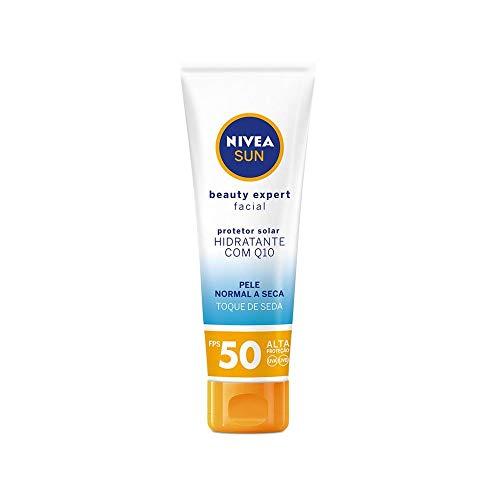 Protetor Solar Nivea Sun Beauty Expert Facial Pele Normal A Seca Fps 50 50G, Nivea