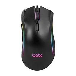 Mouse Gamer Graphic 8 Botoes Led Rgb OEX Game MS313 Preto