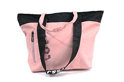 Bolsa de Ombro casual feminina love estilo sacola com 4 alça e forro interno Cor: Rosa claro