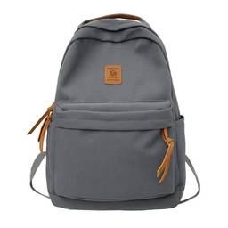Mochila escolar casual de nylon mochila escolar para meninos e meninas mochila mochila mochila bolsa de livro bolsa para laptop, Cinza, Large